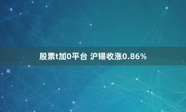股票t加0平台 沪锡收涨0.86%